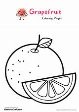 Grapefruit Coloring Pages For Kids – Free Printables  Art & Craft sketch template