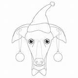 Greyhound Face Coloring Pages sketch template