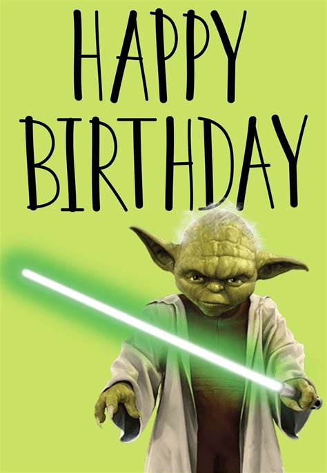 Star Wars Birthday Card Printable