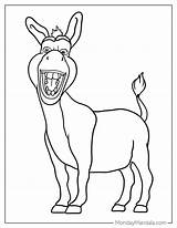 Donkey From Shrek Coloring Pages  sketch template
