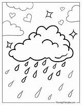20 Rain Coloring Pages Free PDF Printables sketch template