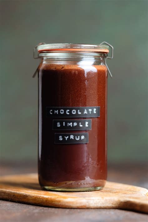 Chocolate Simple Syrup - The Healthful Ideas