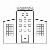 Hospital Building Coloring Pages sketch template