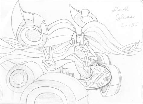 LoL - DJ Sona Sketch by UltimatumArt on DeviantArt