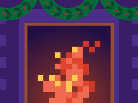 Pixel Fireplace by Tim Eggert on Dribbble