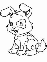 Little dog coloring Page sketch template