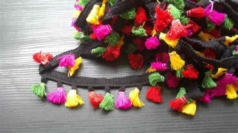 Colorful Tassel Fringe Trim | Handmade Hippie Lace