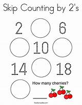 Skip Counting By 2s Coloring Page  Twisty Noodle sketch template