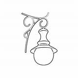 Old Kerosene Lamp Coloring Page For Kids  Free Lamps Printable sketch template