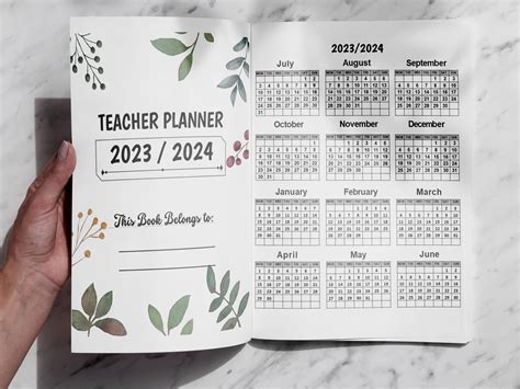 Teacher Lesson Planner 2023-2024 Vol.2 Monthly & Weekly Academic Year Organizer | Made By Teachers