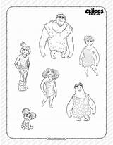 The Croods Animals Coloring Pages sketch template