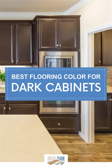 the best flooring color for dark cabinets