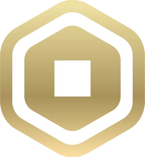 Robux Logo Gold Unique Transparent Overlays