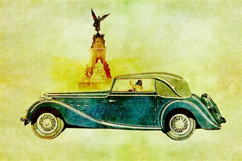 Classic Car Vintage Illustration Free Stock Photo - Public Domain Pictures