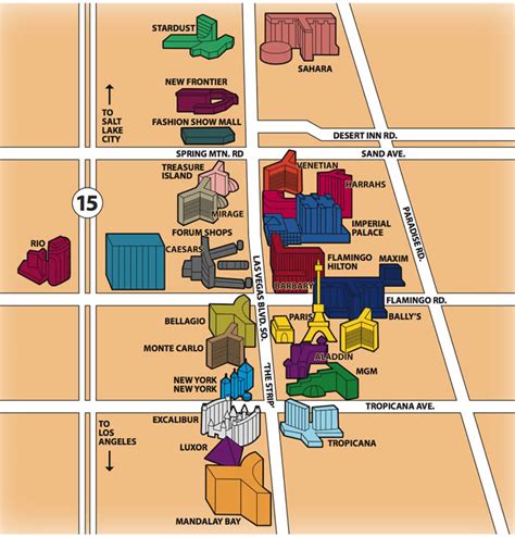 Arriba 99+ Foto Map Of The Las Vegas Strip Actualizar