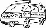 Ambulance Coloring Pages For Preschool sketch template