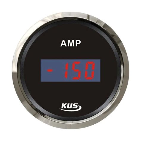 52mm Ammeter/ Digital Ampere gauge +/ 80A with ampere/current sensor for car motorcycle marine ...