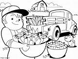 Farmer 1 coloring Page sketch template