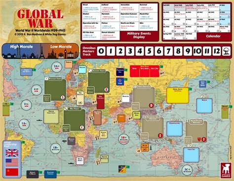 Global War: World War II Worldwide 1939-1945 – new State of Siege game from Ben Madison – The ...