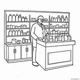Pharmacy Coloring Page 22152 17511 sketch template