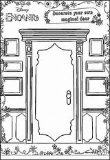 Door Coloring Page sketch template