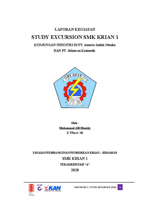 (DOC) STUDY EXCURSION SMK KRIAN 1 X TPm 6 / 30 | Abidin Duran123 - Academia.edu