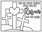 Free Printable He Is Risen Coloring Pages Celebrate Easter With  sketch template
