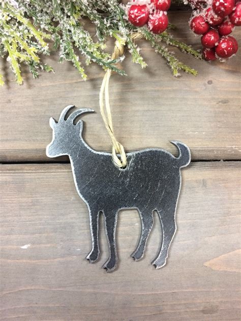 Goat Christmas Ornament, farmhouse Christmas Decor, Rustic Christmas, , farm animal ornaments