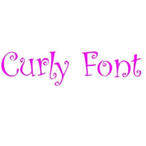 Curly Fonts - Etsy