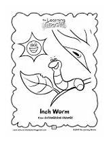 Inchworm Coloring Page sketch template
