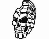 Grenade Coloring Pages sketch template