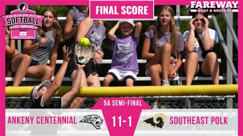 IGHSAU on Twitter: "5A Semifinal🥎 FINAL SCORE brought to you by ...