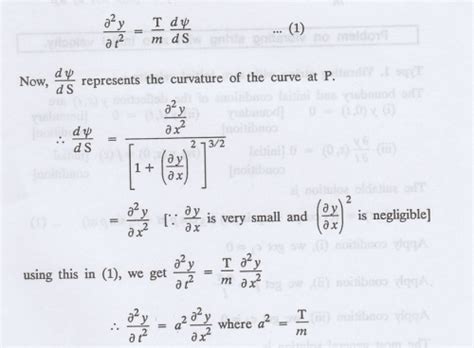 Solutions Of One Dimensional Wave Equation - Examples