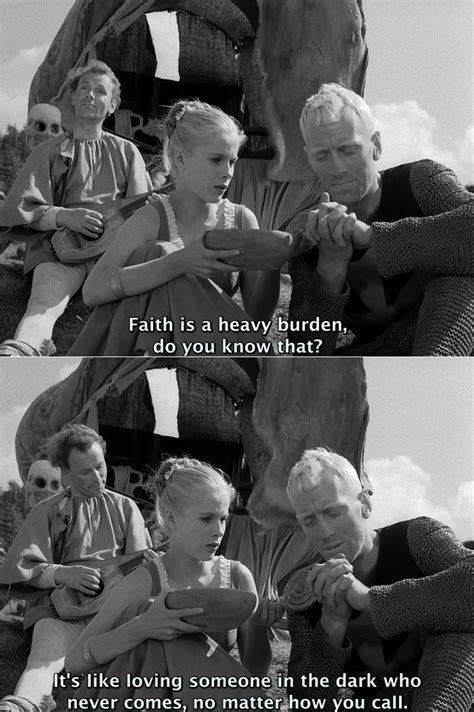 To believe (The Seventh Seal by Ingmar Bergman, 1958)