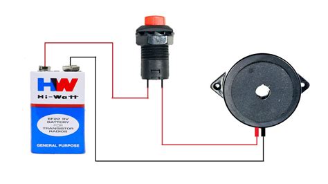 How to Connect(Wire) DC Buzzer with 9V Battery & Switch | How to Make a Simple Electric Circuit ...