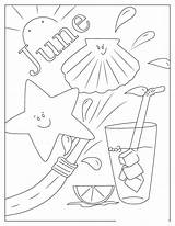 June Coloring Pages sketch template