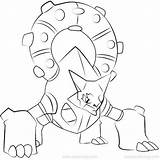 Coloring Pages Pokemon Volcanion Drawings sketch template