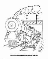 Railroad Tracks Coloring Pages sketch template