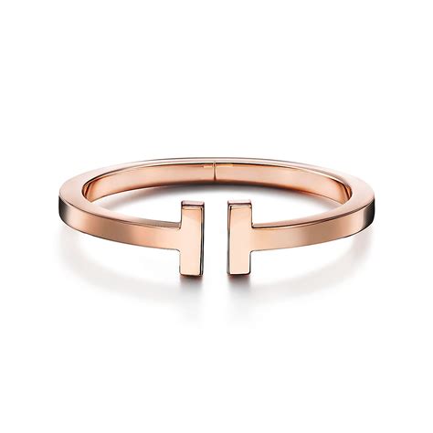 Tiffany T Square Bracelet in Rose Gold | Tiffany & Co. UK