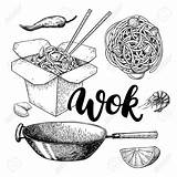 Wok Coloring Pages sketch template