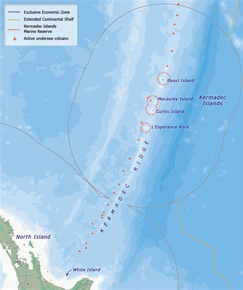 Kermadec Islands map – Kermadec Islands – Te Ara Encyclopedia of New ...