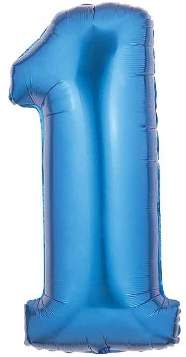 Large Blue Number 1 Balloon | Blue Number 1 Balloons Helium Quality