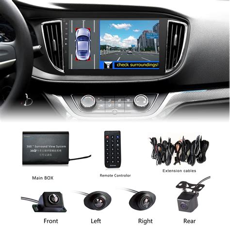 Universal 360 Degree Car Security Camera Car Parking System With Car DVR Record Panoramic View ...