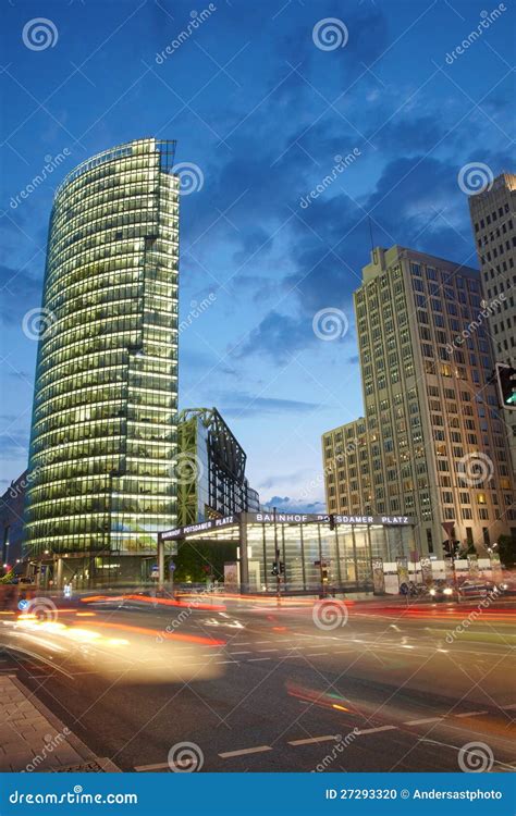 Potsdamer Platz at Night, Berlin Editorial Image - Image of famous, office: 27293320