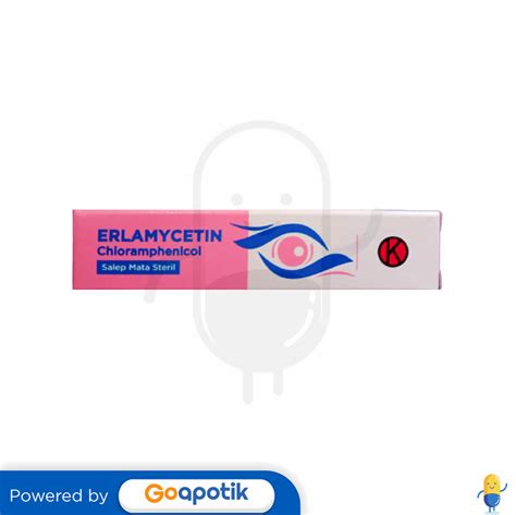 ERLAMYCETIN SALEP MATA 3.5 GRAM - Kegunaan, Efek Samping, Dosis dan Aturan Pakai