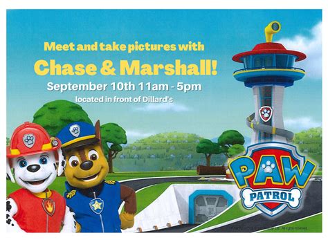 Paw Patrol Meet and Greet - Edgewater Mall