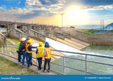 The Success of the Engineering Team Together Develop Water Power in the Dam To Generate ...