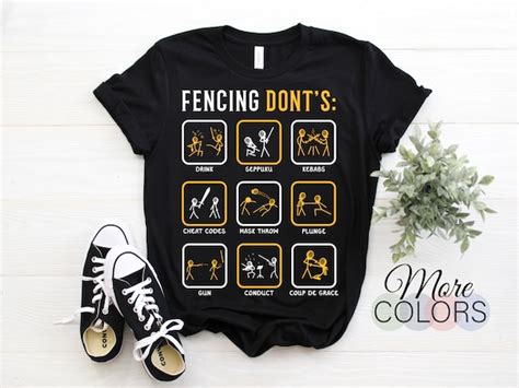 Fencing Don't Fencing Funny Sabre Sword Fencer T-shirt - Etsy