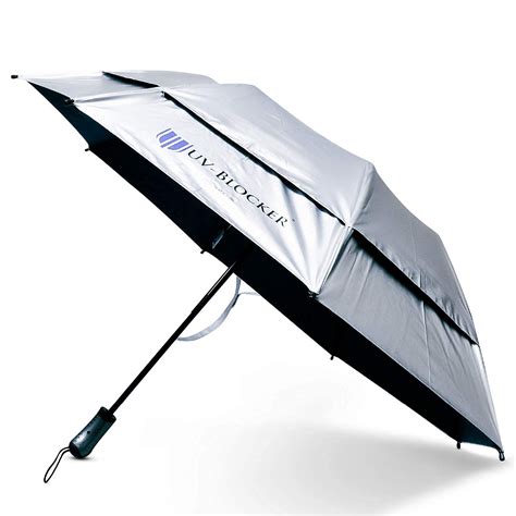 UV-Blocking Sun Protection UV Umbrella - Handheld Portable Beach Umbrellas Provide UPF 55 ...