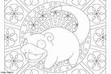 Slowpoke 4 coloring Page sketch template